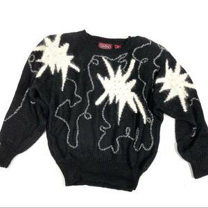 Vintage Beaded Wool Blend Sweater